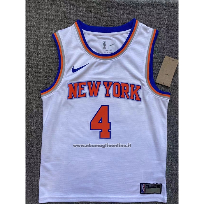 Maglia Bambino New York Knicks Derrick Rose #4 Association Bianco